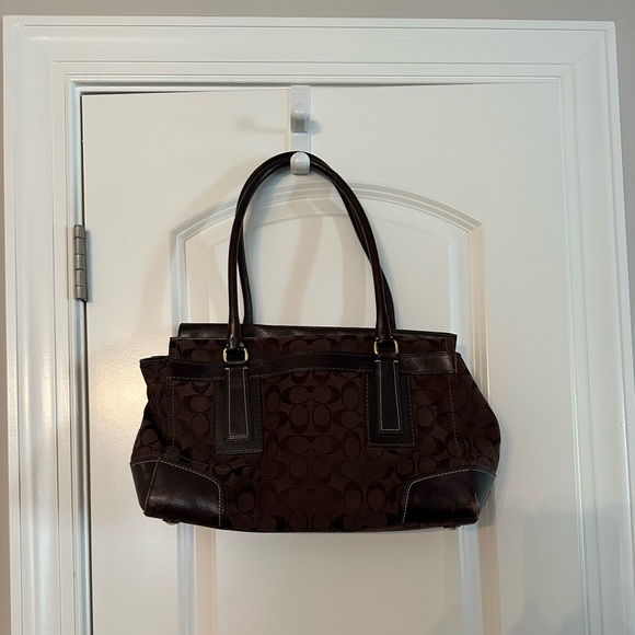 Chocolate Brown Coach Handbag - Picture 2 of 8